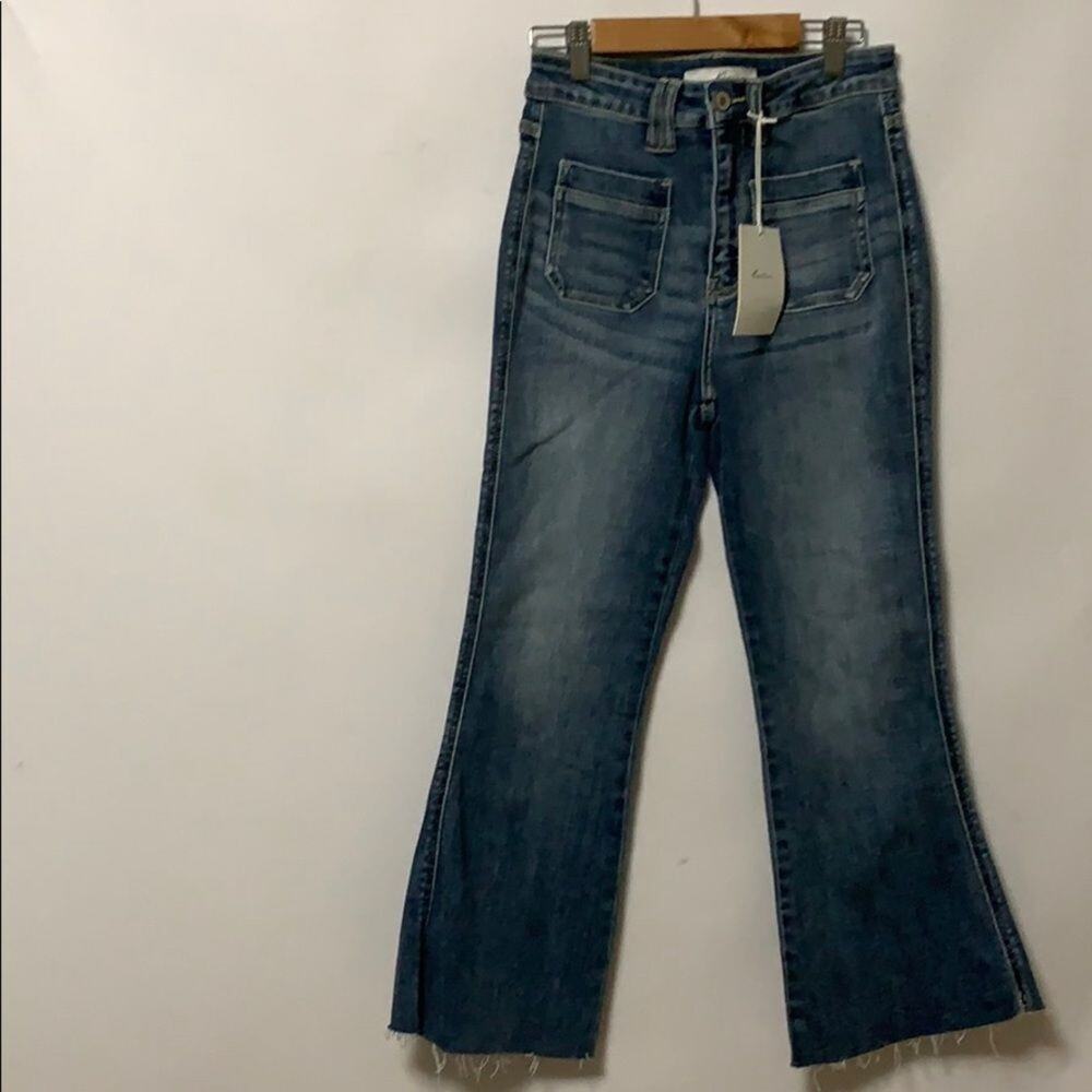 NWT KANCAN HIGH WAIST RAW END JEANS SIZE V…